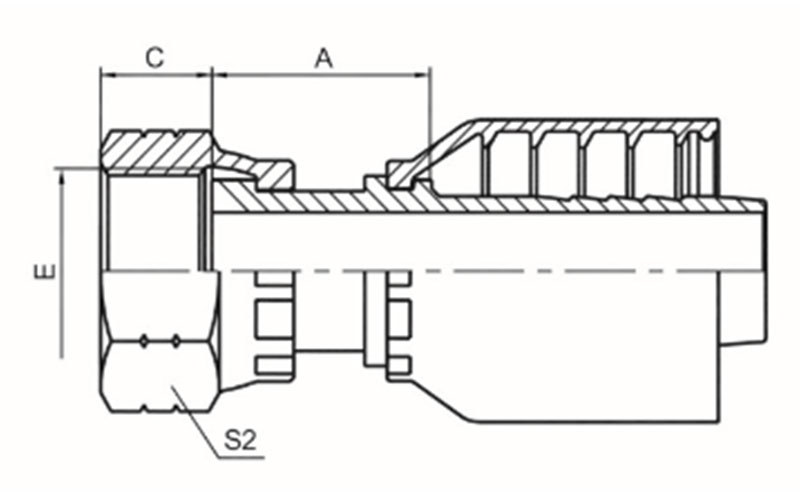 美制ORFS内螺纹平面 ISO 12151-1 SAE J516